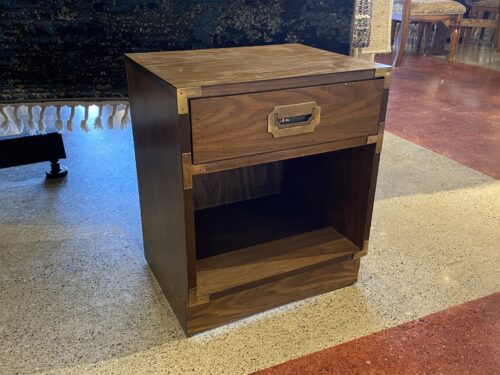 1-Drawer Campaign Style Nightstand
