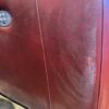 Wide Red Leather Power Recliner Chair