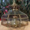 Vintage 5-Bulb Glass Shade Fixture