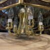 Vintage 5-Bulb Glass Shade Fixture