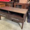 Dark Wood Low Console Table