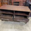 Dark Wood Low Console Table
