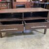 Dark Wood Low Console Table