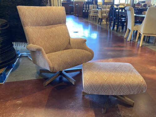ROOM&BOARD Beau Stylish Swivel Chair & Ottoman