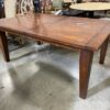 Warm Amber Solid Wood Dining Table
