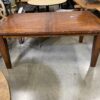 Warm Amber Solid Wood Dining Table