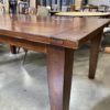 Warm Amber Solid Wood Dining Table