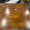 Warm Amber Solid Wood Dining Table