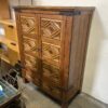 Beautiful Diamond Patrerned Wooden Media Cabinet
