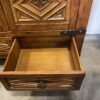 Beautiful Diamond Patrerned Wooden Media Cabinet