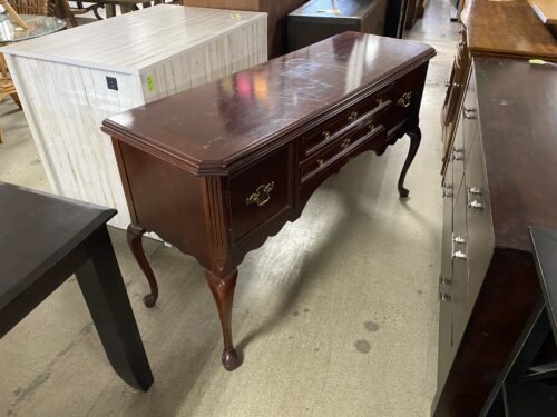 BASSETT Redwood Vintage Style Lock Console Table