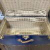 Vibrant Blue Metal Travelling Trunk