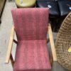 Mid-Century Modern Ruby Red Rocking Chair