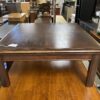 Dark Wooden Square Coffee Table