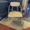 COSCO Vintage Skylaire Atomic Folding Chair, Fawn
