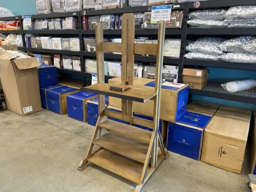 WORLD MARKET Weathered Oak Pyramid Based Display Easel
