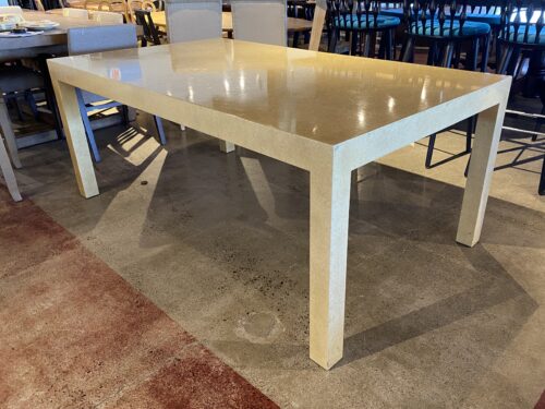 Clean-Lined Cream Dining Table