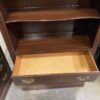ETHAN ALLEN Dark Oak Look Display Shelf with Drawers