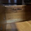 ETHAN ALLEN Dark Oak Look Display Shelf with Drawers