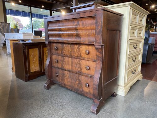 Flame Grain Mahogany Chest of Drawers