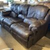 Leather 3 Seater Manual Recliner Sofa