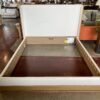 RESTORATION HARDWARE Cal King Ligne Fabric and Wood Bed Frame