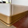 RESTORATION HARDWARE Cal King Ligne Fabric and Wood Bed Frame
