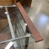 Glass Top Desk With Cherry Wood Accents