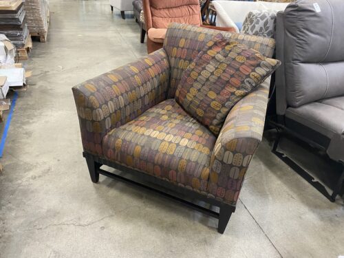 Multi-Colored Leaf Accent Chair