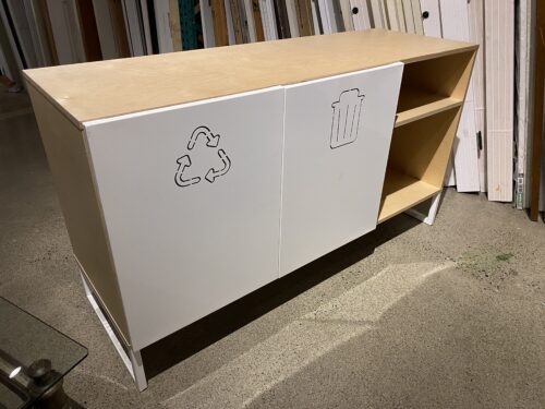 Garbage and Recycle Cabinet
