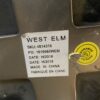WEST ELM Black Marble Top Coffee Table