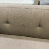 Modern Tan Grey Tufted Loveseat