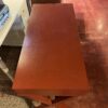 Cross Beam Leg 3 Drawer Red Desk
