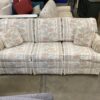 Vintage White Floral Patterned Sleeper Sofa