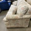 Vintage White Floral Patterned Sleeper Sofa