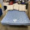 Vintage White Floral Patterned Sleeper Sofa