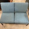 HAMPTON BAY Black and Green One Arm Patio Sofa