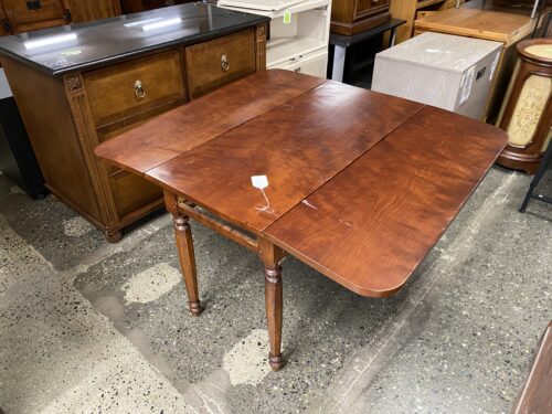 Oak-wood Drop Leaf Side Table