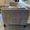 Modern Chesterfield Warm Grey Button Tuft Sofa