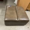 CASCADIA Leather Split Compartment Rolling Ottoman