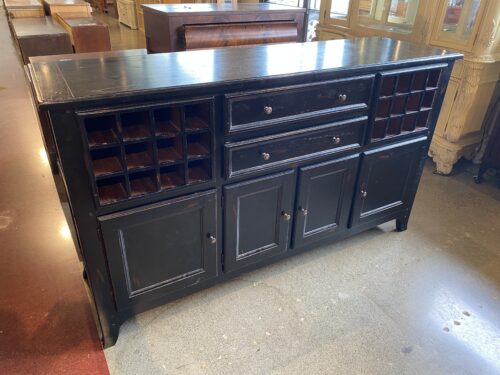 ARHAUS FURNITURE Black Wine Cabinet