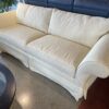 ETHAN ALLEN Yellow Floral Plush Couch