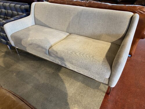 Grey Metal Base 2 Seater