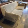 Grey Metal Base 2 Seater