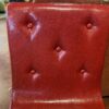 Red Snake Skin Metal Base Chair