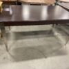 Darkwood Dining Table with Steel Legs