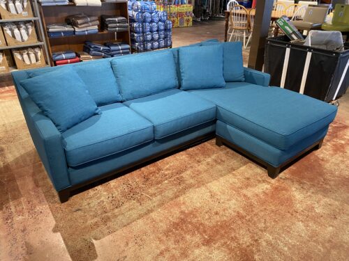 JONATHAN LOUIS Turquoise Sofa with Chaise