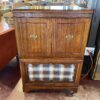 Retro Plaid TV Cabinet