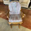 Wooden Glider with Aztec Print Cushions