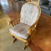 Wooden Glider with Aztec Print Cushions